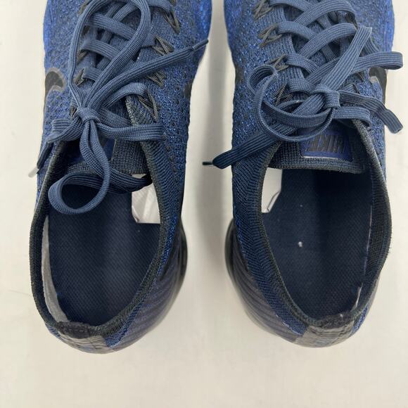 Nike Air Vapormax Flyknit  Midnight Blue Black Sneakers - Picture 6 of 11